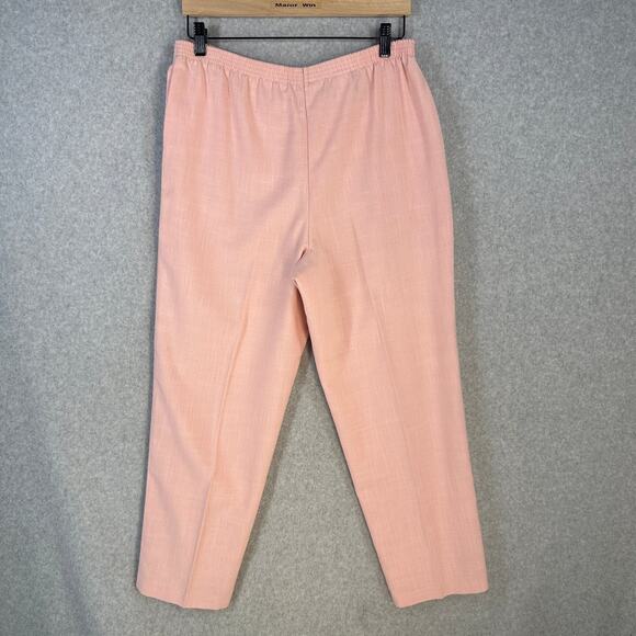 Cape Cod Womens Pants Pink Size 12 Stretch Elastic Waist Grandmacore Coastal - Picture 9 of 9